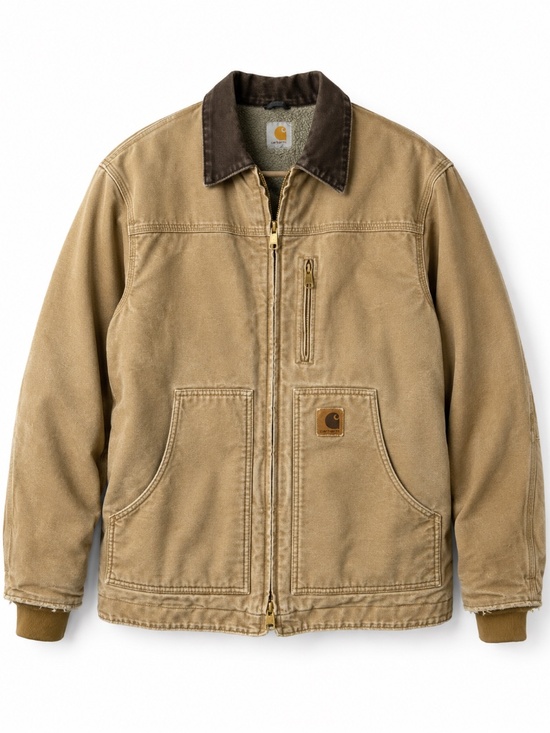 Carhartt Other - Vintage Carhartt Duck Jacket Sherpa Lined Distressed Workwear Coat L